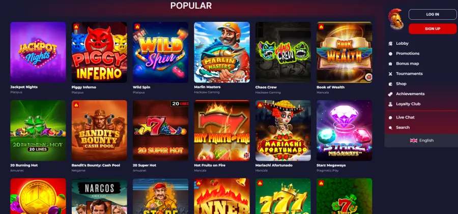 Login slota casino